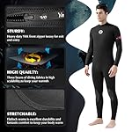 Men Wetsuits 3mm Full Body Neoprene Wetsuit for Men - Cold Water Wetsuit for Surfing, Diving, Snorkeling, Swimming, Kayaking & Water Sports - Image 5