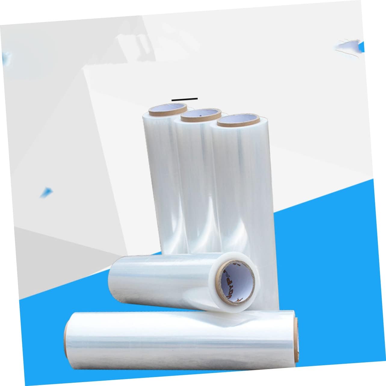 1 Roll Self-Adhesive Stretch Film Wrap for Moving Industrial Pallet Shrink Film Wear-Resistant Packaging