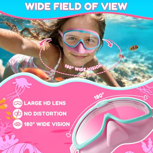 Image of Seago Kids Swim Goggles 2 Pack for 3-12, Anti-Fog Clear View,Toddler Goggles with Nose Cover Swimming Goggles