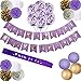 Lavender Baby Shower Decorations set! IT'S A GIRL! Baby shower Banners, Flower PomPoms Gorgeous Light Purple/Gold/White/White with gold dots! Tassel garland,and Lanterns decor for your future Princess