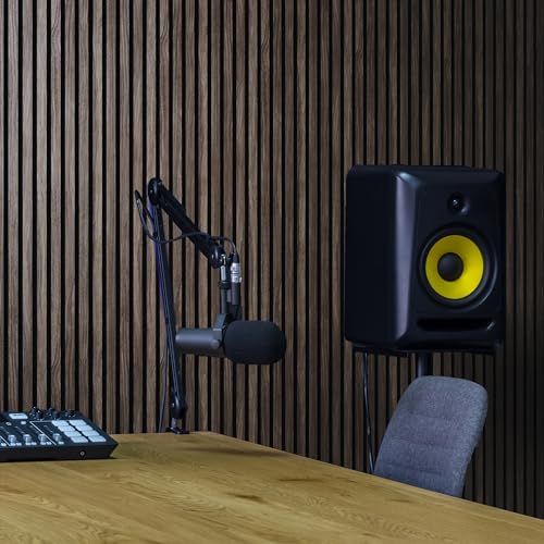 2-Pack Acoustic Wood Wall Panels - Wood Slat Wall Panels for Interior Wall Decor - Soundproof Wood Panels for Wall - Slat Wall Paneling - Wood Paneling for Walls and Ceilings - Thumbnail 6