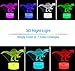 3D Night Light, Rquite Table Lamp with Smart Touch & Remote Control 7 Colors Changing, Optical Illusion Visual Led Lights for Living Bedroom & Home Decor Perfect Gifts Kids Girls Boys(Spinosaurus)