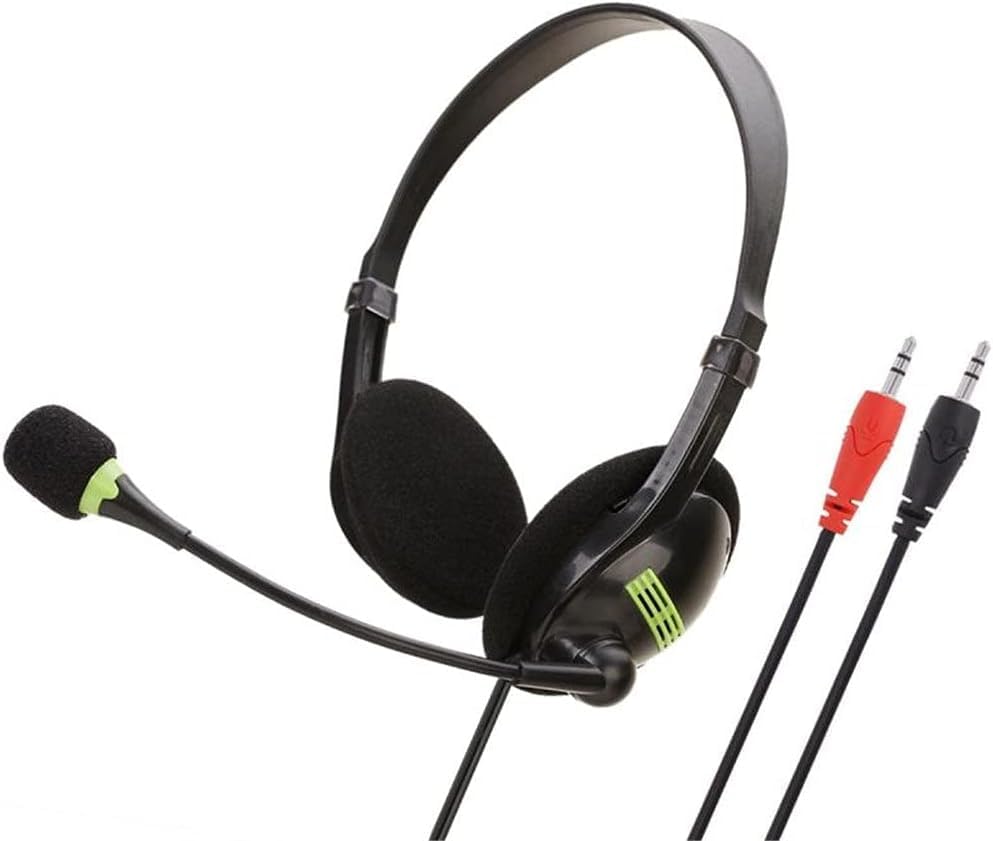 USBHEADSET1 USB Headset with HD Microphone; Noise-Canceling; in-Line Volume Control; Comfortable Over-The-Head Design; Compatible with PC/Laptop