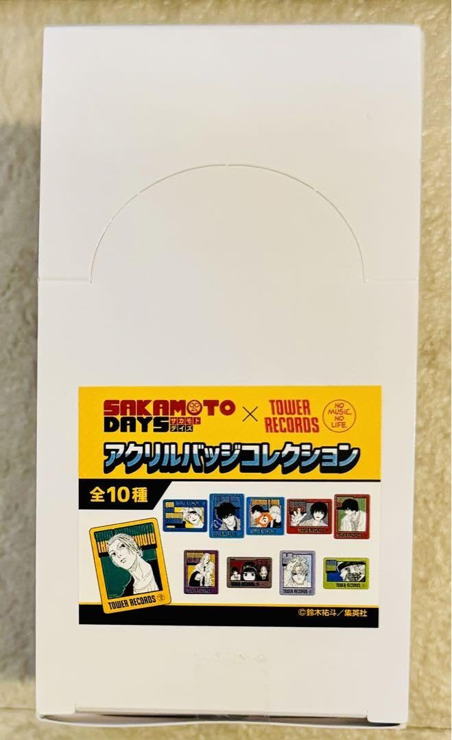 サカモトデイズ タワーレコード アクリルバッジ コレクション BOX 箱 5箱アクリルバッジコレクション サカモトデイズ SAKAMOTO DAYS