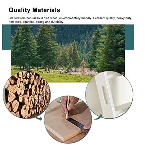 Escalera para litera de madera maciza de 78,7 pulgadas resistente y estable 7