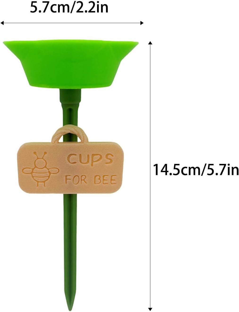Bee Watering Cups - Ground Stake Leakproof Outdoor Decor
