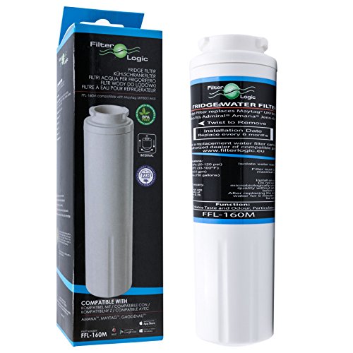 FilterLogic FFL-160M | Filtre à Eau pour Réfrigérateur Compatible avec Maytag UKF8001 PUR, UKF8001AXX - Compatible avec Maytag, AMANA, Whirlpool, Beko,...