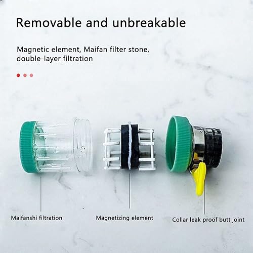 Miniatura 5 de Andy's Orchids 3 filtros de montaje en grifo, reducción de cloro, unidad de purificación de agua, para el hogar, cocina, baño, tocador, balcón