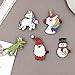 Produktbild gotyou 5 Stück Weihnachten Haarspange,Weihnachtsmann-Haarnadel/Einhorn-Haarnadel/Dinosaurier-Haarnadel,Kinder Cartoon Haarspange,Weihnachten Haarschmuck Weihnachtszubehör
