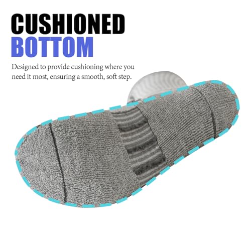JOYNÉE 12 Pairs Mens Athletic Crew Socks Cushioned for Men Sports Running-Arch Support,Multicolor 4,Sock Size:10-133