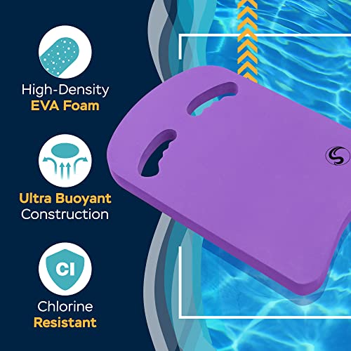 image for Sunlite Sports Swimming Kickboard with Ergonomic Grip Handles, One Siz