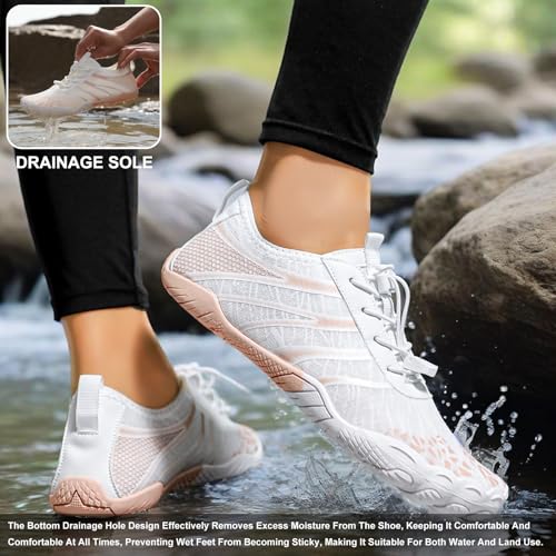 Image of Hike Barefoot Shoes Womens Men,Unisex Barefoot Water Shoes Breathable, Anti-Slip Hiking Footwear for Athletic Wide Toe Shoe Footwear for Hiking, Walking, Running, Yoga, and Water Sports