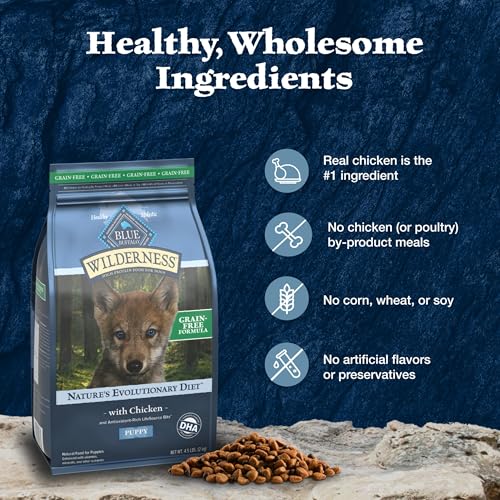 Blue Buffalo Wilderness Chicken Puppy Dry Dog Food, Grain-Free, 24 lb - image 7