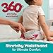 Pampers Diapers - Swaddlers 360° - Size 5, 52 Count, up to 100% Leakproof Comfy Dry Fit, Designed for Easy Changes, Pull On Baby Diaper (Packaging May Vary)