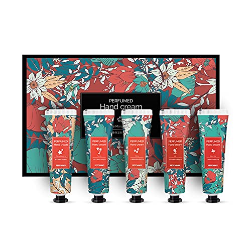 YUNMEI hand cream gift sets for dry cracked hands anti aging new plant essence mask lotion women Best Sellers in Creams & Lotions 150g/5PCS, 5.29 Ounce
