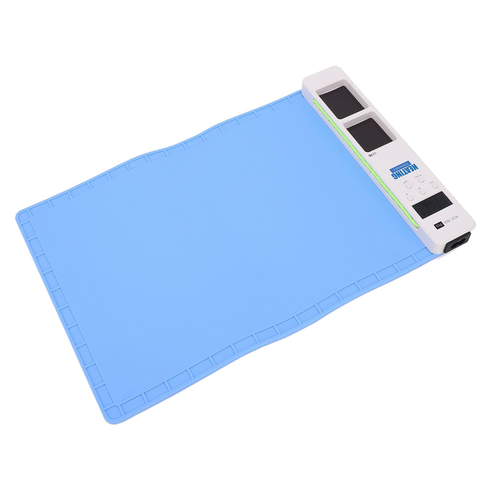 YDuupxe LCD-Bildschirm-Heizkissen, 300 W, 16-Zoll-Silikon-Heizplatte mit Gleichmäßiger Wärmeverteilung und Staubanzeigelicht für die Demontage des Telefon-Tablet-Bildschirms (Europäischer Standard)