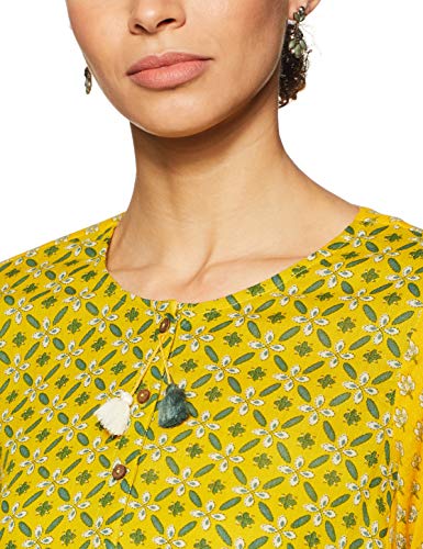 Image of global desi Women's Cotton Floral Regular Shirt