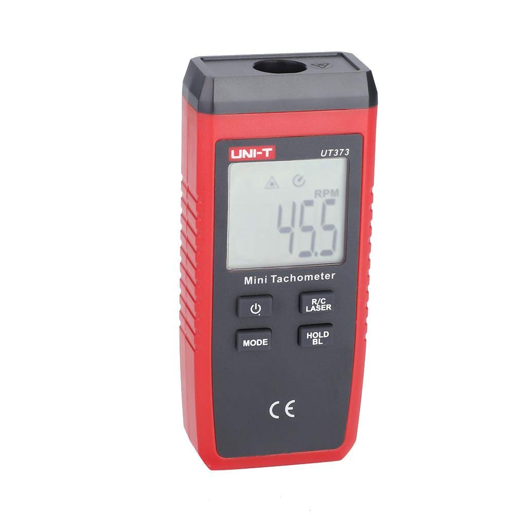 UT373 Tacómetro Mini sin contacto Digital LCD del láser Tach Medidor de velocidad 10-99999RPM Cuentakilómetros