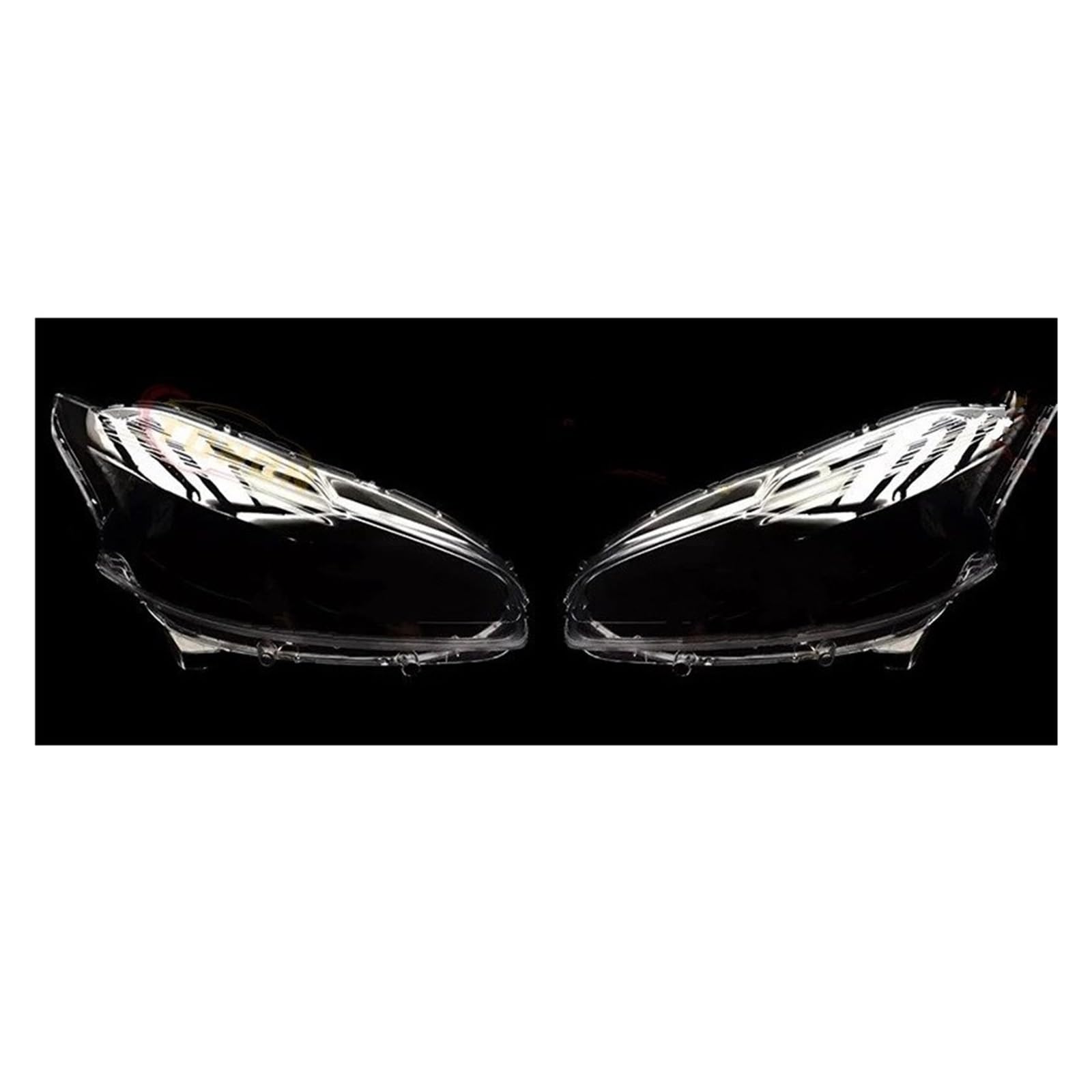 Per Peugeot 208 2012-2018 Copri-lente Per Fari Auto Paralume Per Lampada Per Faro Anteriore Paralume Trasparente(1 Pair)