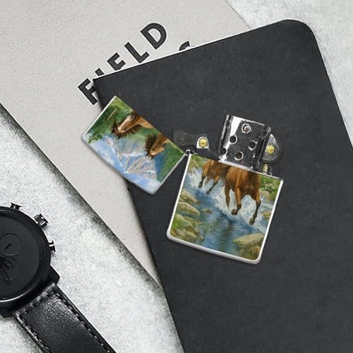 Funda de Encendedor de Cobre Horses Classic miniatura 7
