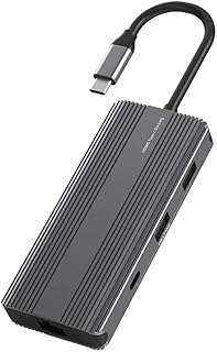 Aluminum TypeC 8 in 1 HUB Rj45 1000M PD100w for HDTV Notebook SSD Adaptador USB Docking Station 8 in 1 TypeC to HDTV Rj45 1000Mbps PD100W USB HUB with Card Slot Reader