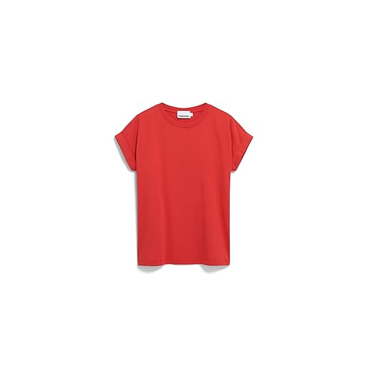 ARMEDANGELS IDAARA - Damen T-Shirt Loose Fit aus Bio-Baumwolle M Polar Green Shirts T-Shirt Rundhalsausschnitt Loose Fit