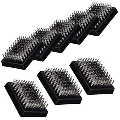 3.3" x 2.5" Grill Brush Replacement Heads Set of 8, Leonyo Grill Cleaning Brush Replaceable Heads, Barbecue Cleaner Refill