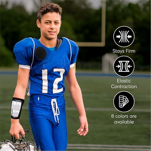 qb playbook wristband - football quarterback play wristbands for adult and youth - wrist coach for all sports with 3 compartments