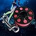 FytStycale 3inch Scuba Equipment Diving Ree Accessories Lightweight Professional with Stainless Hook 30M Nylon Line, Fluorescent Pink