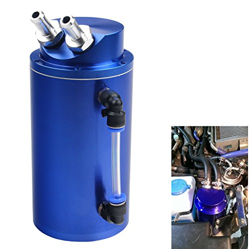 Dewhel Universal Cylindrical Jdm 750Ml Aluminum Engine Oil Catch Can Reservoir Tank Black Car Accessory For Dodge Honda Acura Mazda Mitsubishi Nissan Infiniti Lexus Toyota Scion Ford Chevy Brz Etc #TOP6
