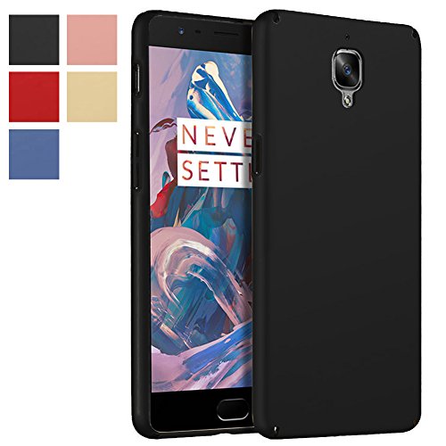 OnePlus 3 Case, OnePlus 3T Case, MicroP Ultra Thin Lightweight Hard Case Cover for OnePlus 3 / Oneplus 3T (Black Hard Case)