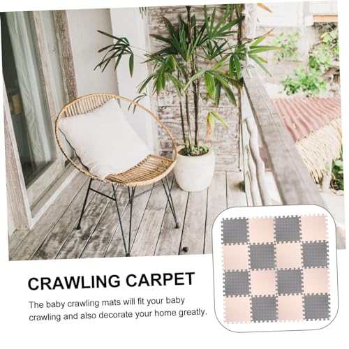 Tapis de ramper en mousse isolant contre le sol froid pour bébé