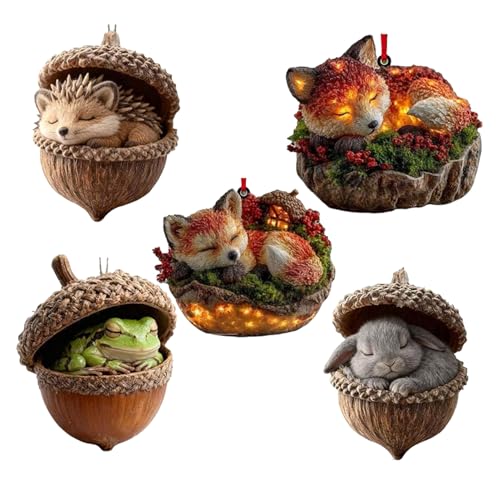 Ornements De Noël 5 Pièces Pendentif Festif 2D – vue 8