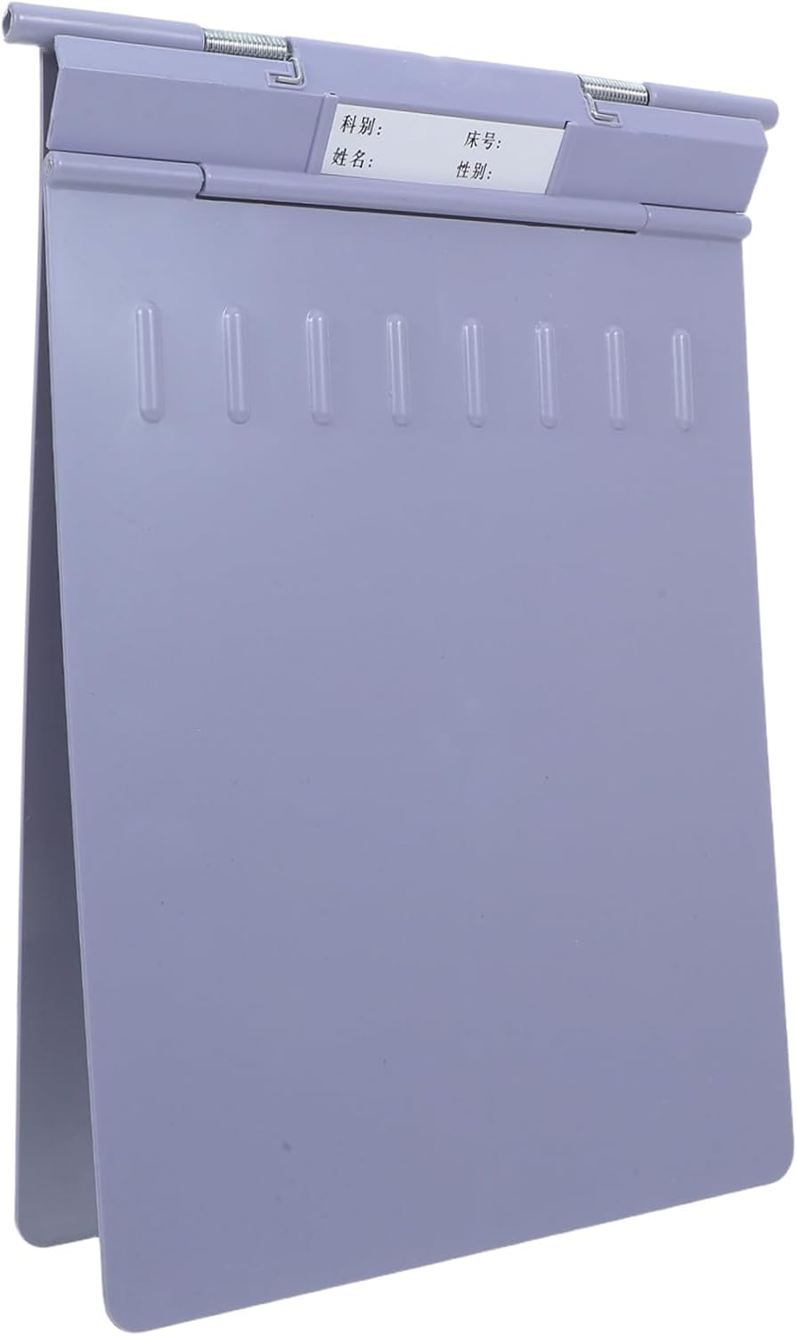 Portable Plastic Nursing Chart Folder for Busy Hospital Filing Systems and Clinical Environments, Lightweight and Easy to Clean Multi-Purpose Clipboard for Nurses and Doctors