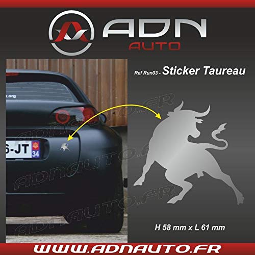 ADNAuto Adesivo/Adesivo Argento - Toro Corrida
