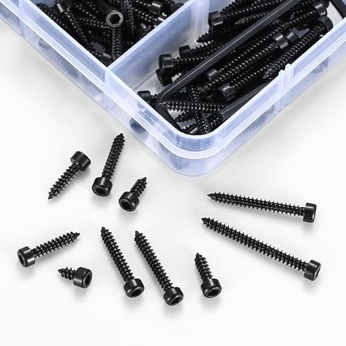 Qiwuhai 720 Metric Hex Socket Cap Head Self Tapping Screws, 480Pcs M3 Stainless Steel Socket Head Cap Wood Screws Assortment Kit thumb #4