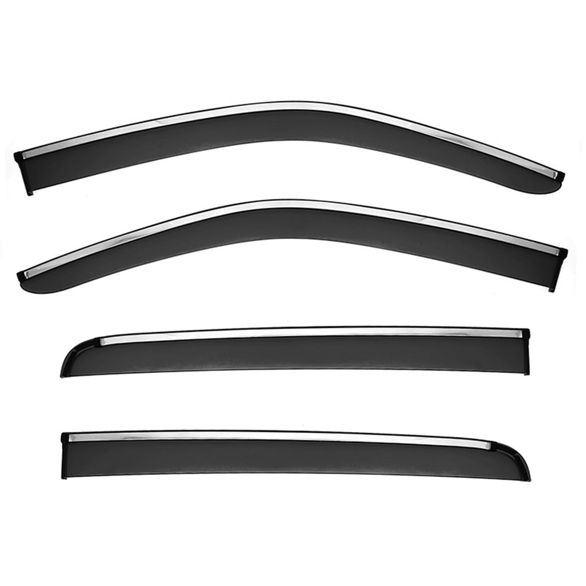 4X Windabweiser für Foton Tunland 7/9 Pickup MK1 2024+, Regen Sonnenschutz Auto Fenster-Visiere Autofenster Sonnenschutz Regenabweiser Deflektoren