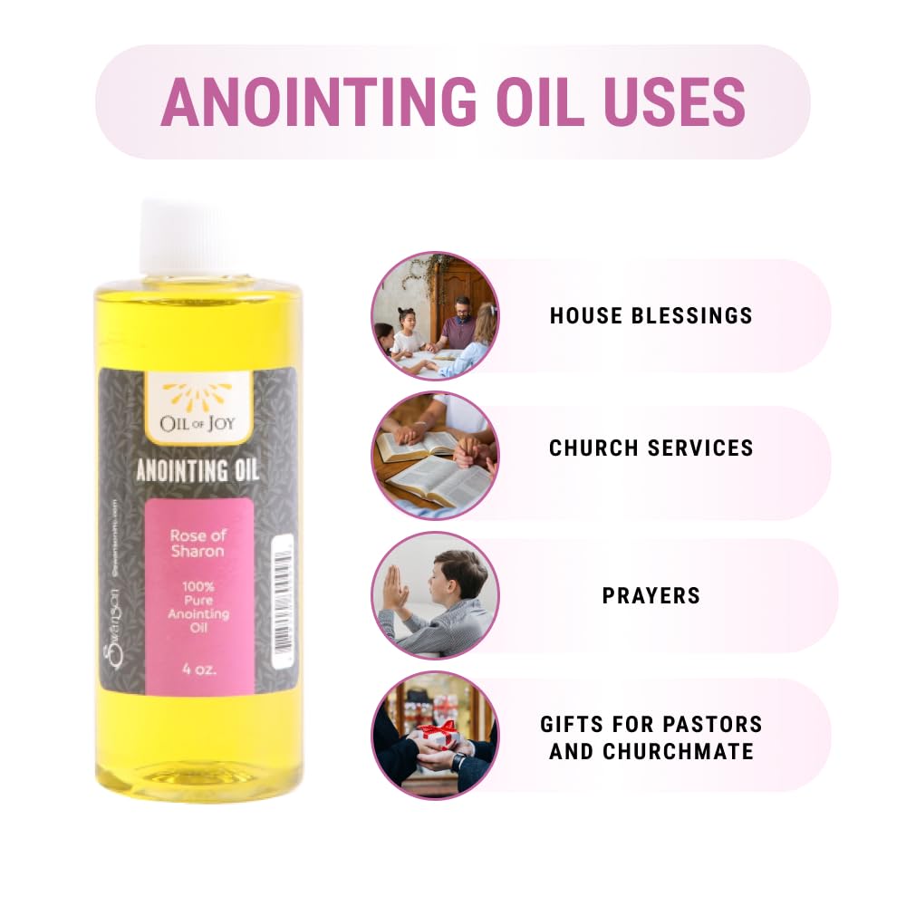 Anointing Oil Rose Of Sharon Refill 4 Oz Altar Size Anointing Oils for Prayers
