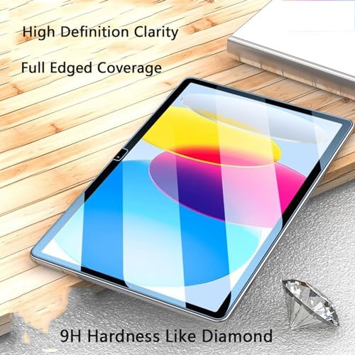 TiKeDa Screen Protector for iPad A16 2025 11th/10th Generation 2022 (11-inch/10.9), HD Clear Tempered Glass Film Guard -2 Pack [Face ID & Apple Pencil Compatible] Ultra Sensitive Case Friendly by TiKeDa - Image 3