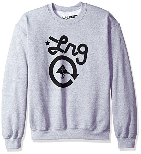 LRG Men's Core Collection One Crewneck Sweathshirt, ash Heather, S