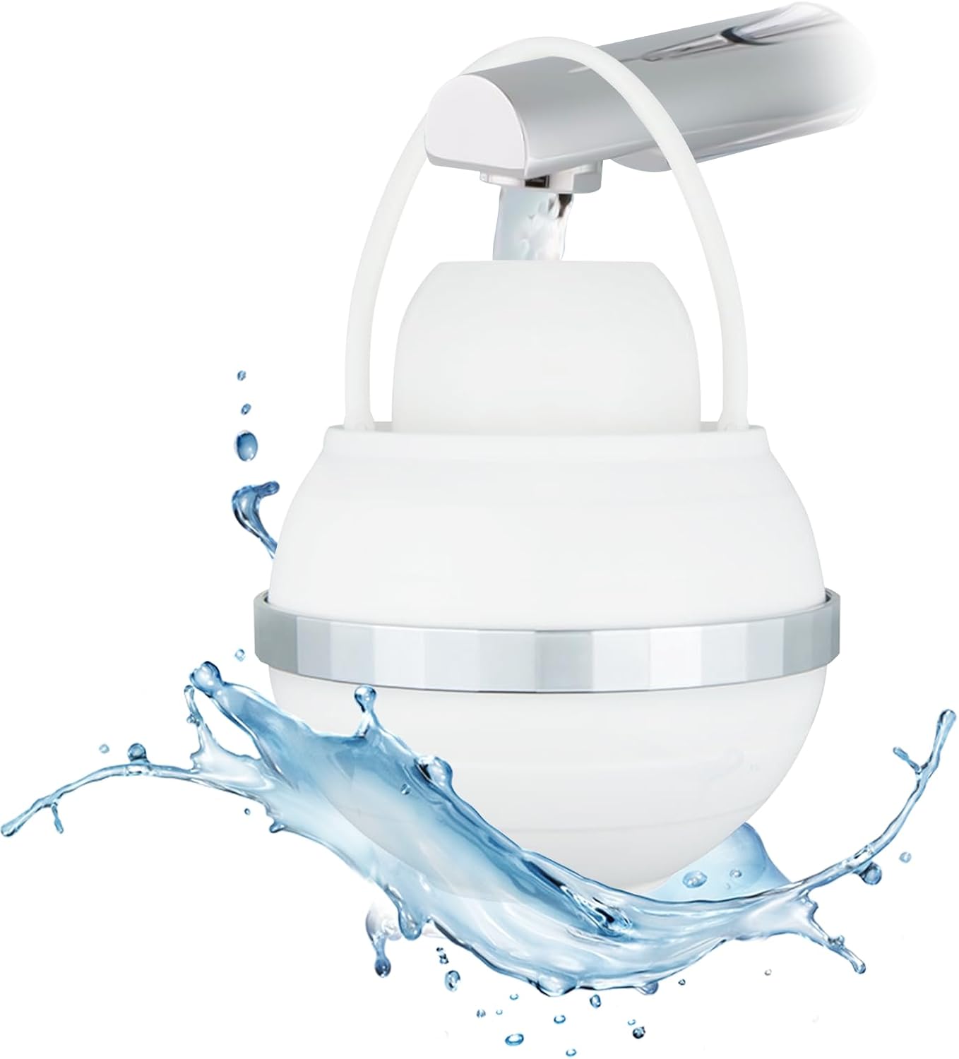 Bath Filter, 8 Stages Bath Water Filter, Bath Flter for Tub to Removes Lead, Chlorine and Fluoride, 2,500 Gallons of Filtration, Water Softener, BPA Free Bath Filter with 1 Cartridge