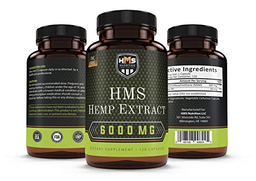 Hms Nutrition Hemp Oil Extract Supplements, Includes Omega 3, 6 And 9, Support Immune System And Digestive Health, Joint Support Supplement, Non-Gmo Vegan Pills, 6000Mg, 120 Veggie Capsules #TOP3