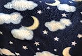 Anti Pill Assorted Fleece Fabric by The Yard (Moon)