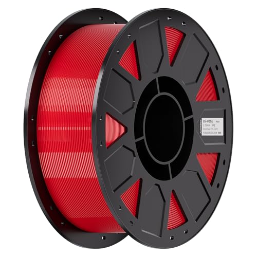 Image of Creality Ender PETG 3D Printer Filament 1.75mm 1KG (2.2lbs), High Precision, Strong Toughness, Odorless, Better Flow, Moistureproof 3D Printing Ender PETG Filament, Red
