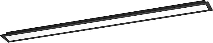 Eglo EGLO Moradillo Led-paneel, platte plafondlamp, plafondpaneel van metaal en kunststof in zwart-wit, plafondlamp warmwit, neutraal wit, koudwit, 15 x 120 cm