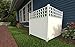 44in H x 42in W (2 Panels) No Dig Zippity Keswick Privacy Fence and Screen Kit, White Vinyl Privacy Fence, Outdoor Privacy Screen Panels for Yard, Trash Can Enclosure, Air Conditioner Fence ZP19060