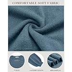 Messic Womens Pullover Sweaters 2024 Casual Long Sleeve V Neck Lightweight Loose Knit Tops - Image 5