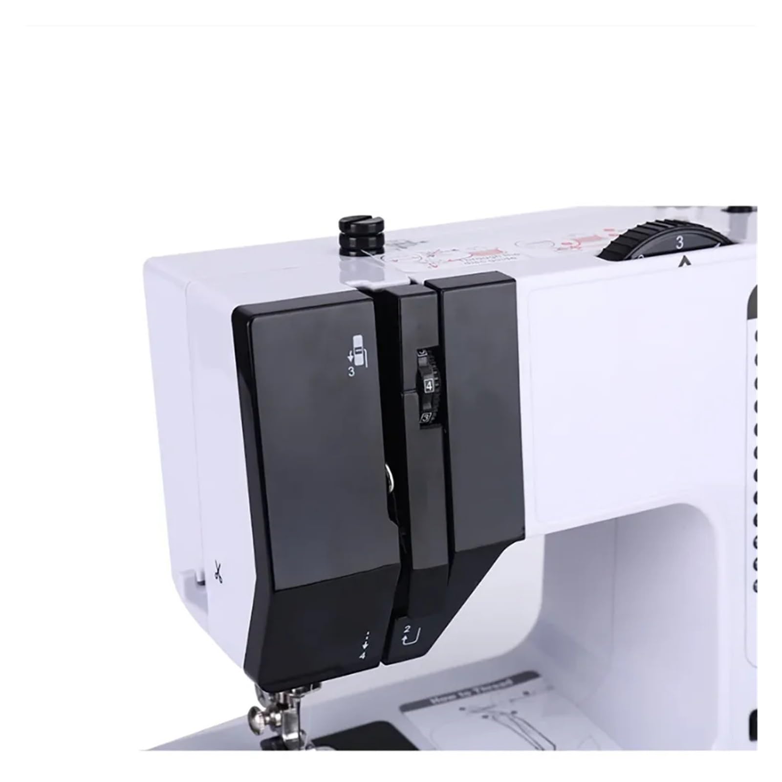 Máquina De Coser Portátil, Práctica, Mini, Con Pie Prensatelas Reemplazable, 40 Puntadas, Botón Inicio For Overlock, Eléctrica, Pedal Mesa