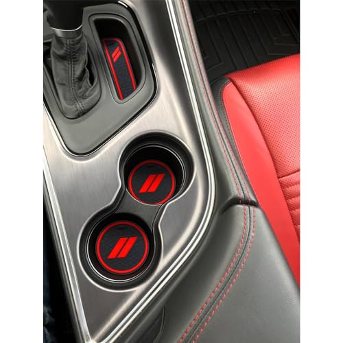 Inserto Portavasos Dodge Challenger 2015-2024 11 Piezas Rojo miniatura 2