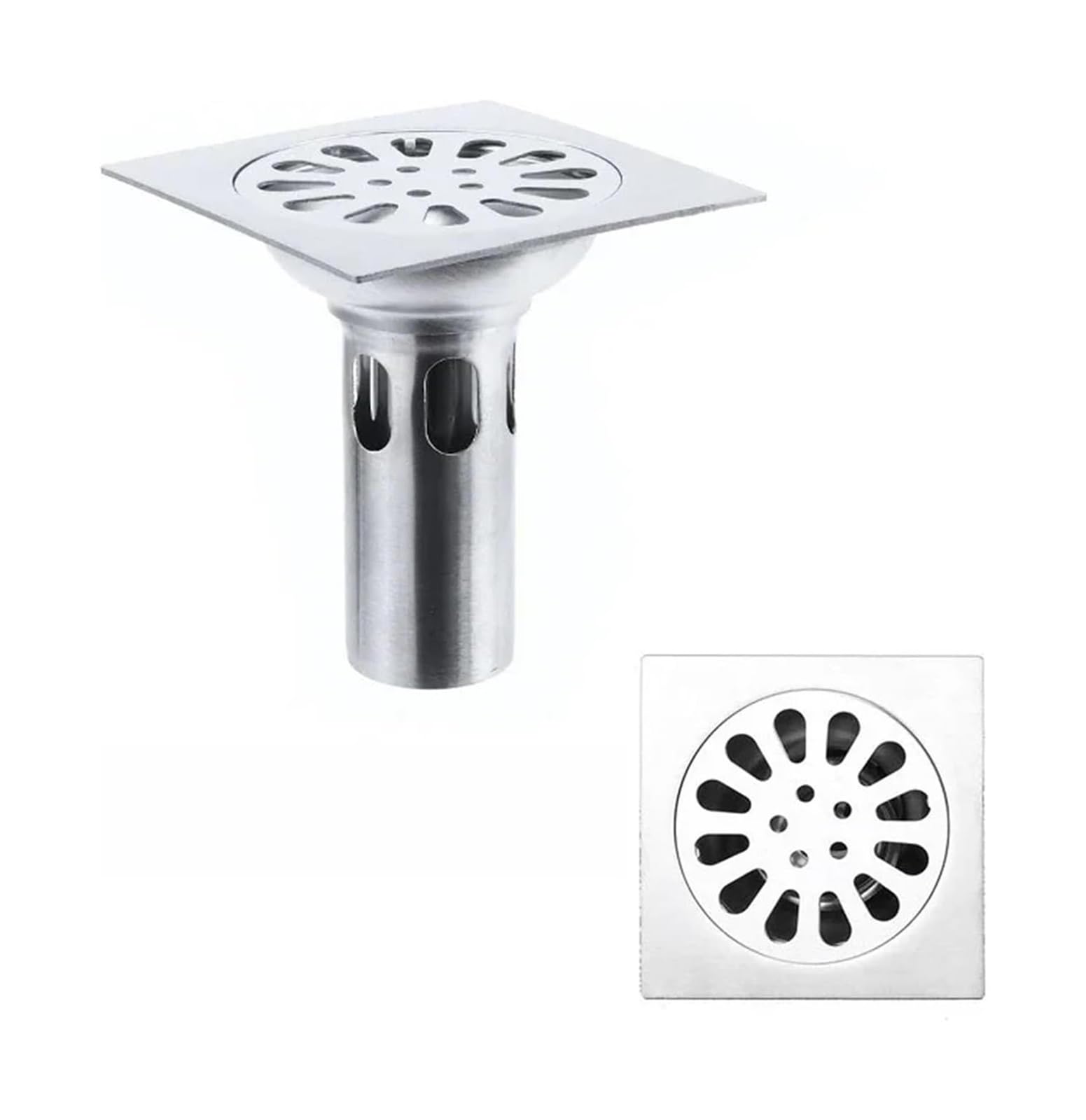Cubierta de Drenaje Circular Acero Inoxidable 304, 2pcs(2cm-3)